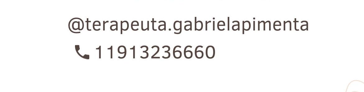 Gabriela pimenta Sexóloga e Terapeuta